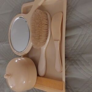 Vintage 1950s ivory vanity set